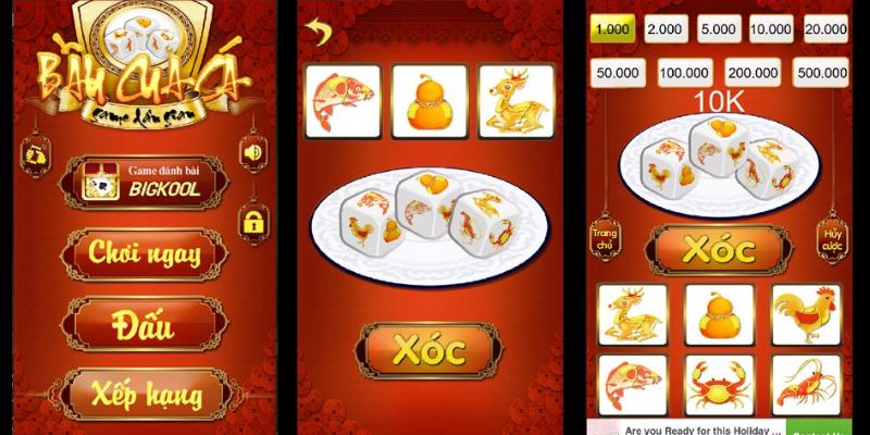 Quy trình chung của game Bầu Cua Tôm Cá King88